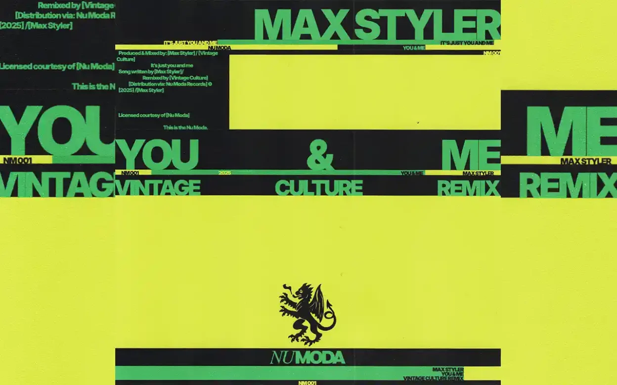 Max Styler - You & Me (Vintage Culture Remix) [Single]